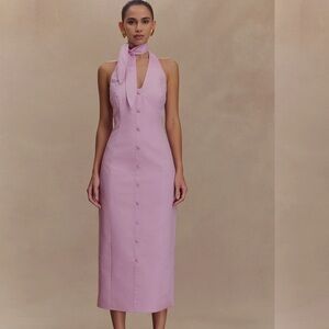 Meshki Strapless Lilac Dress